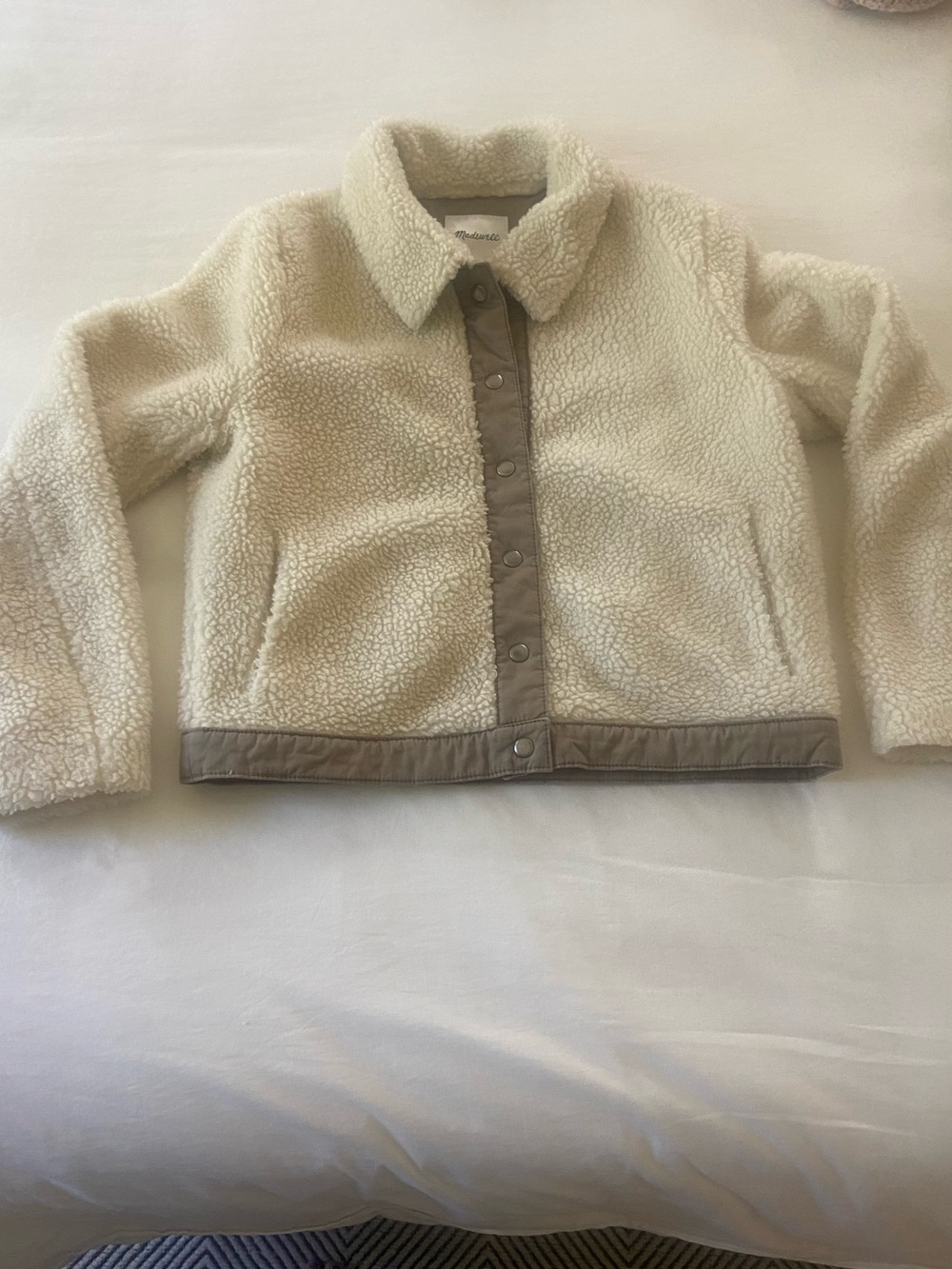 Madewell Sherpa Portland Jacket-Size Medium - Picture 2 of 5